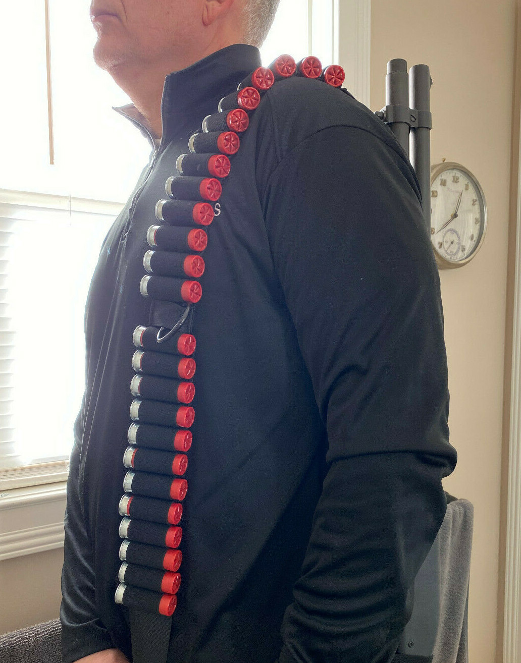 Tactical 2 Point 25 Shell Rifle Shotgun Sling Bungee Gun Strap System Adjustable