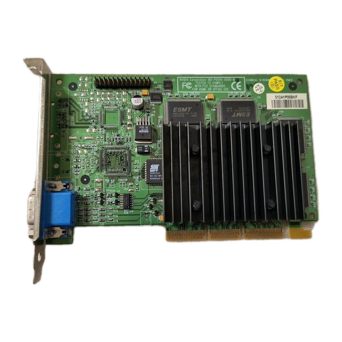 RARE VINTAGE NVIDIA BRAND 16MB TNT2 PRO 16MB AGP VGA CD 180-P0016-0000-B MXB171