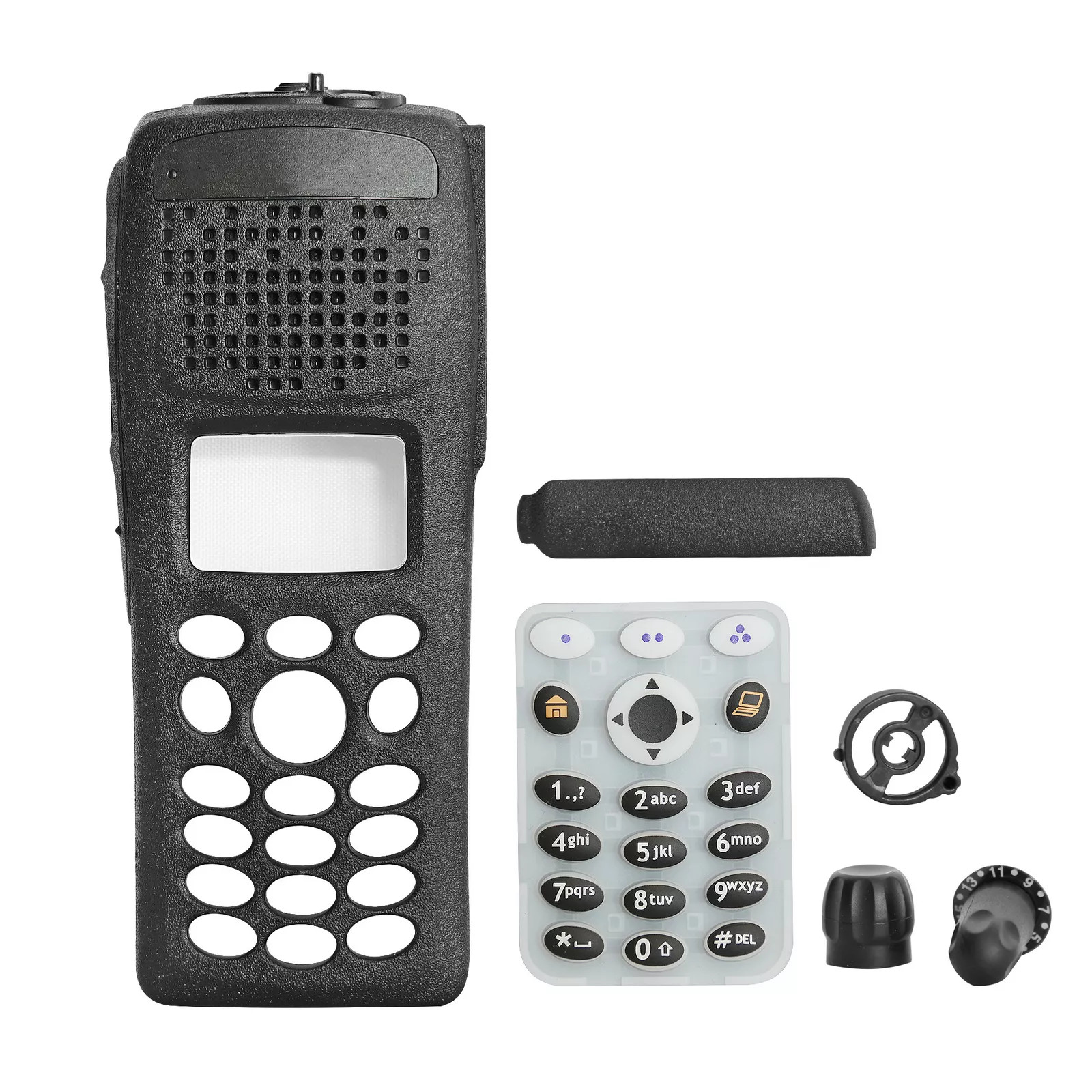 Black Replacement Repair Front Case Housing For XTS2500 M2 XTS 2500 2-way Radio