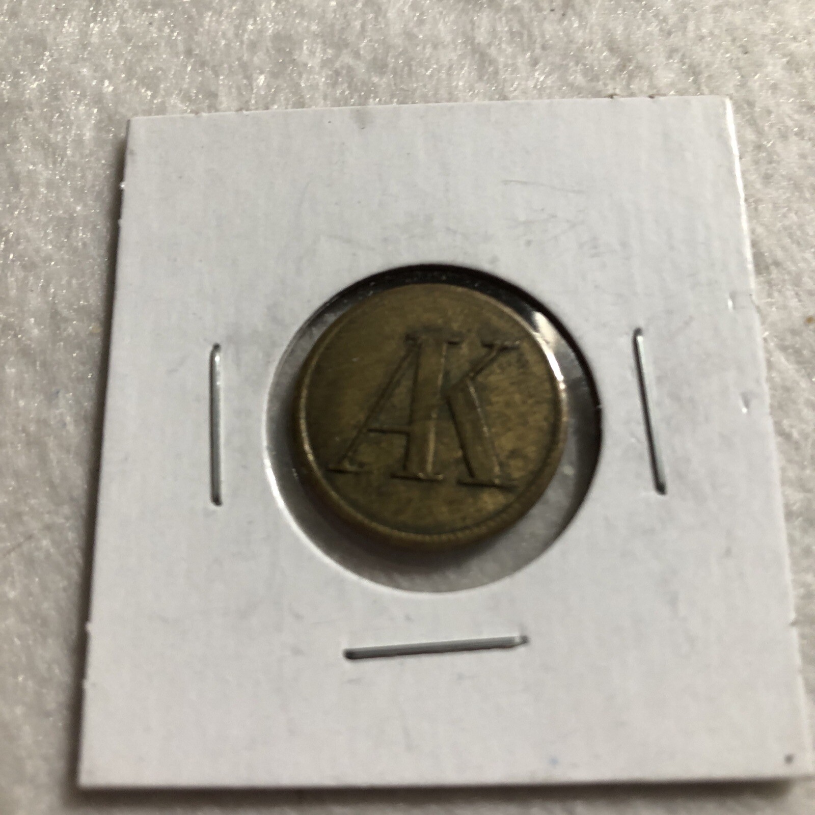 Vintage (AK) Double Sided Embossed Token