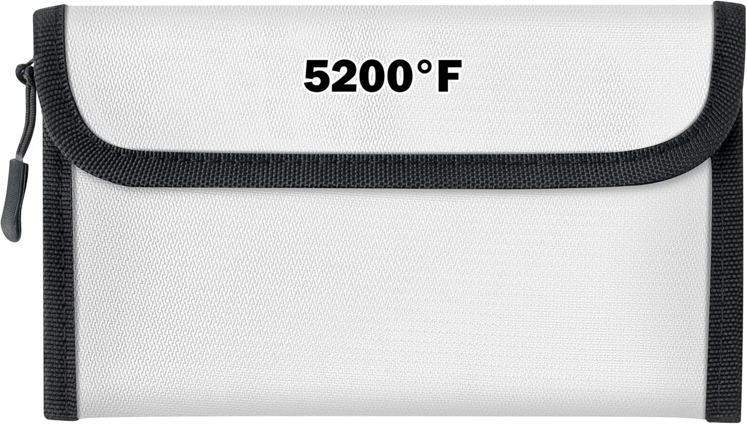 Fireproof Waterproof Document Bag - 3-Layer Insulated Storage Pouch (Grey)