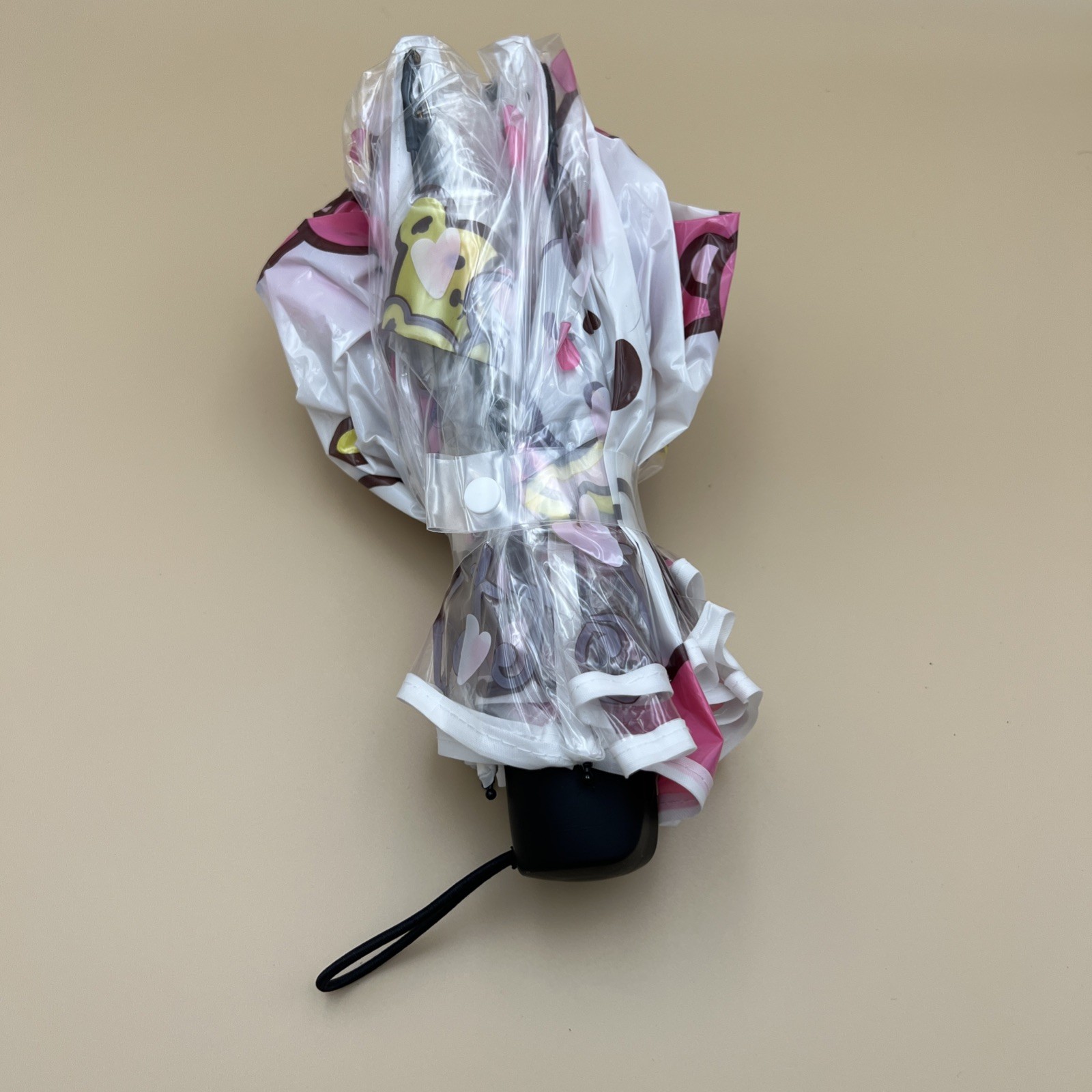 Hello Kitty Kids Umbrella Clear Pink With Handle