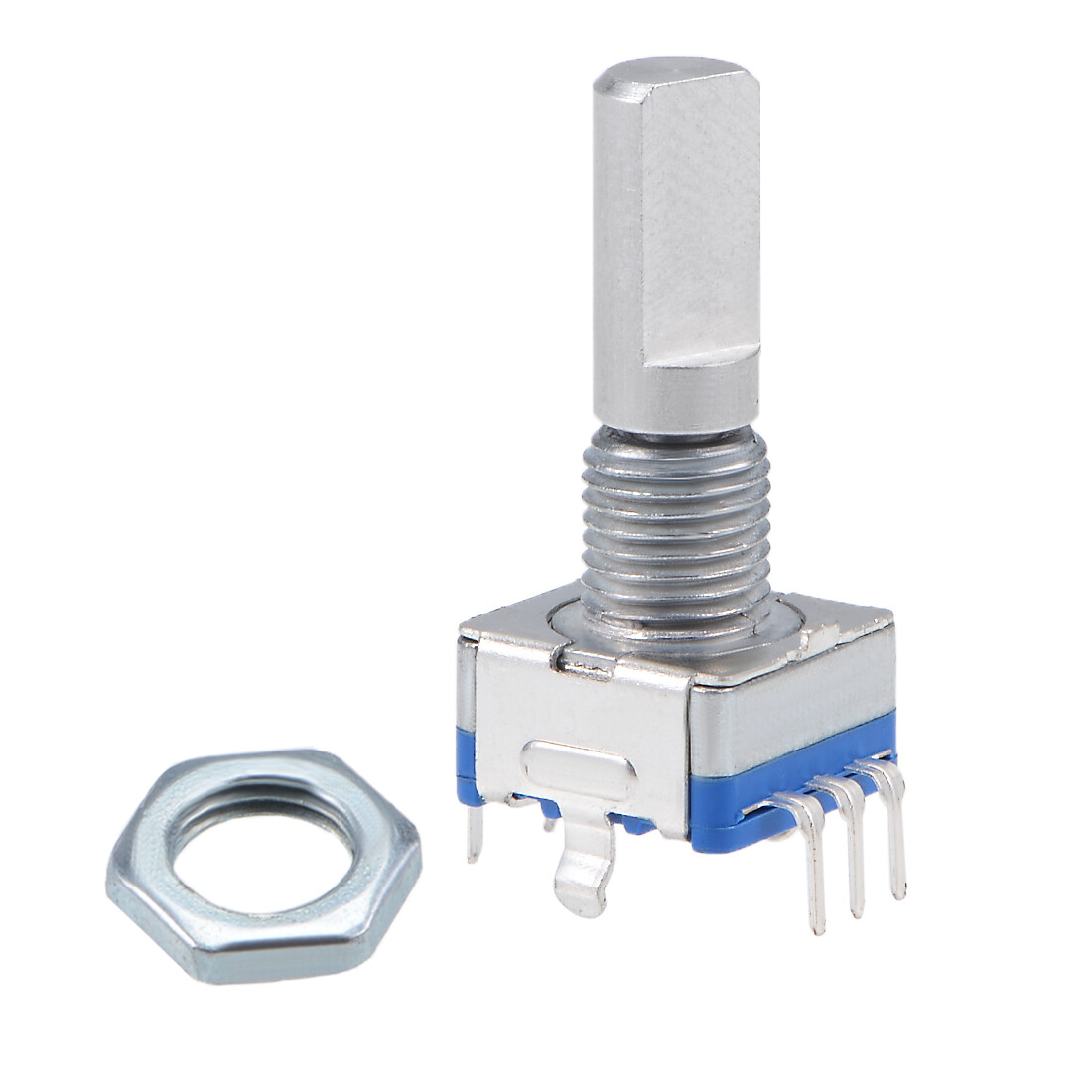 360 Degree Rotary Encoder Code Switch EC11 7 Pins 20mm D-Shaft 2pcs