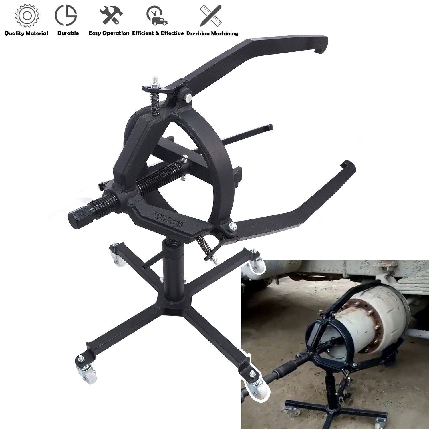 3 Jaws Adjustable Height Brake Drum Puller Remover Car Truck Repair Disassembly