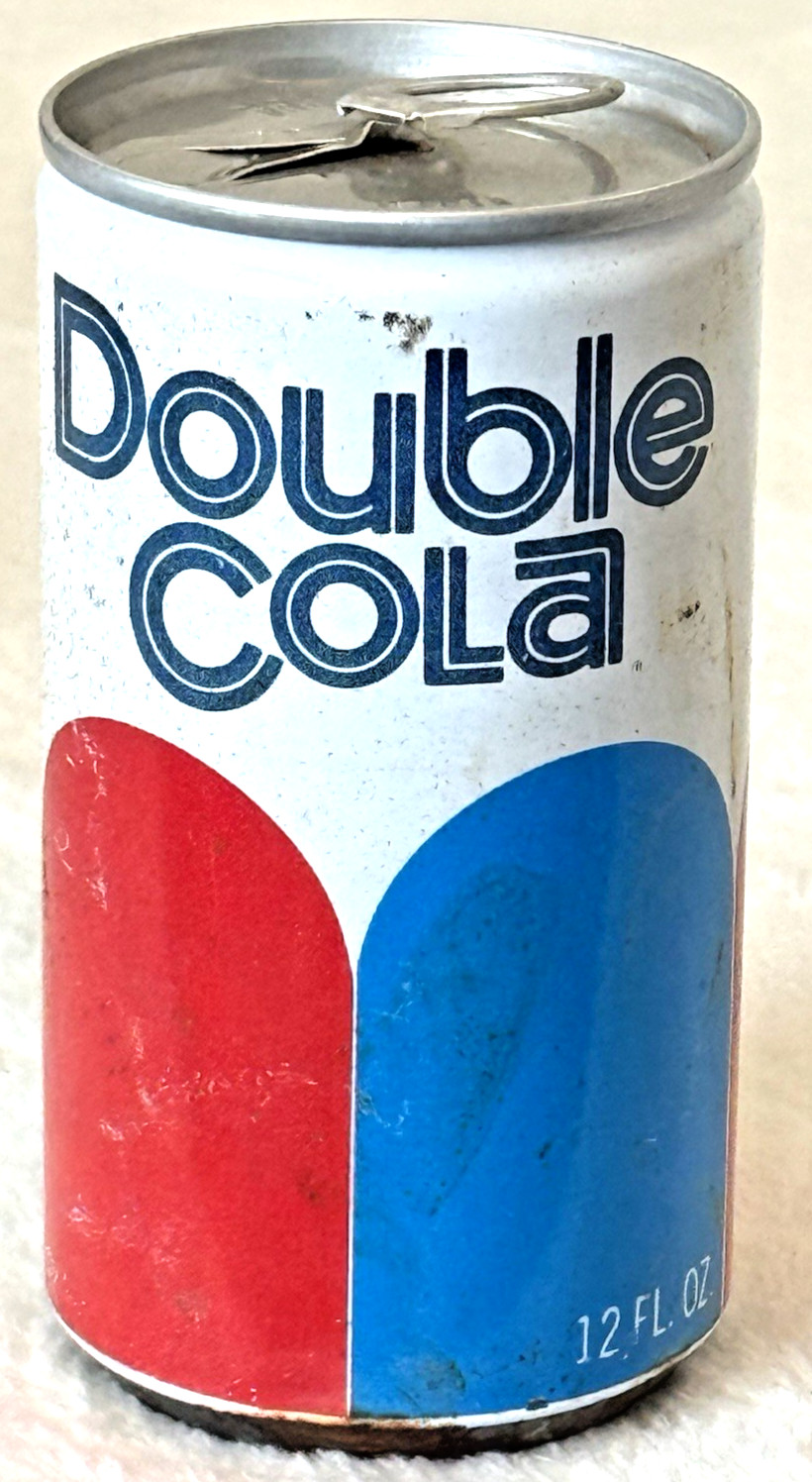 1970’s “Rare” Double Cola-🇺🇸-Chattanooga, Tennessee-12 oz-Steel Soda-Pop Can
