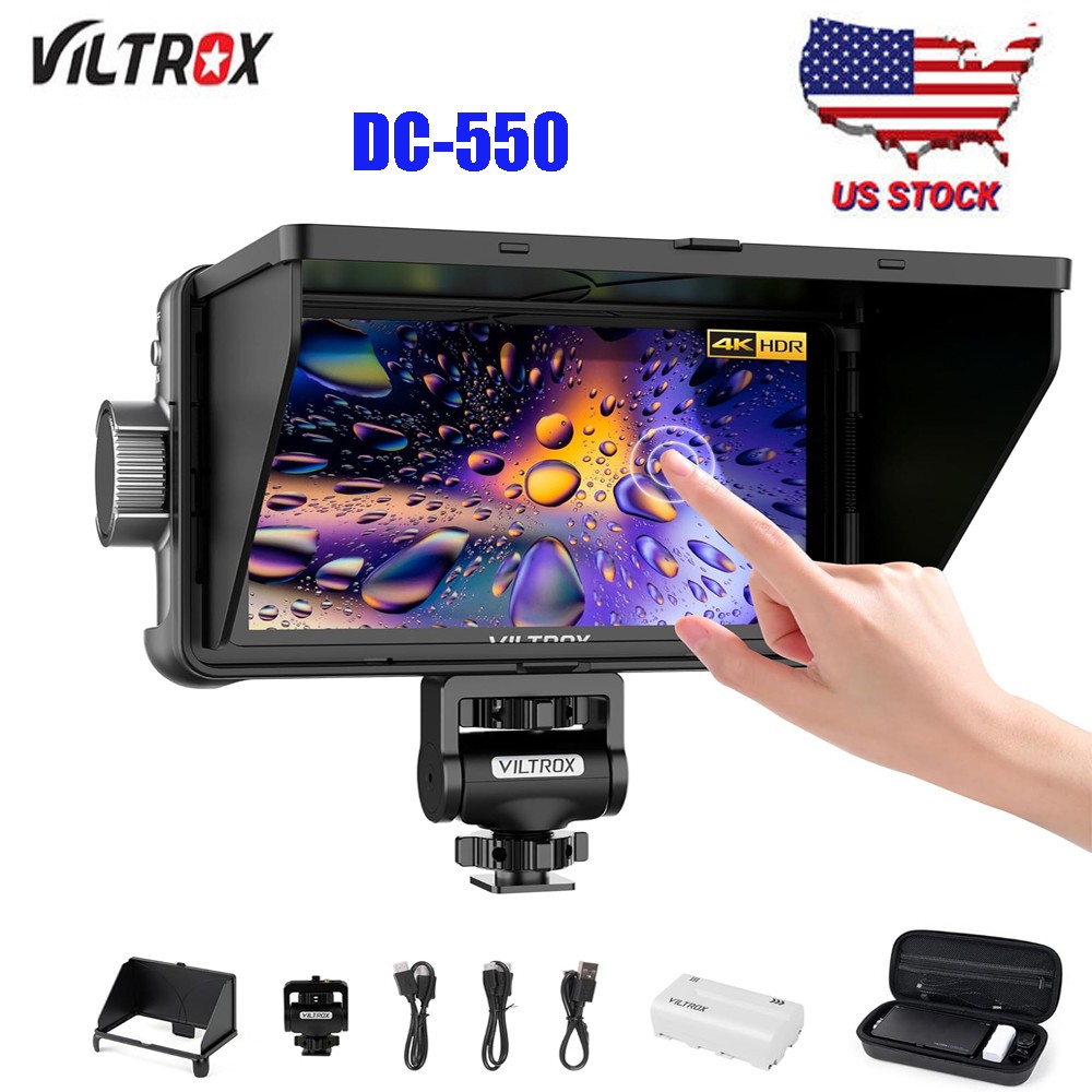 VILTROX DC-550 5.5" touchscreen camera field monitor 4K HDMI 1200 nits 1920x1080