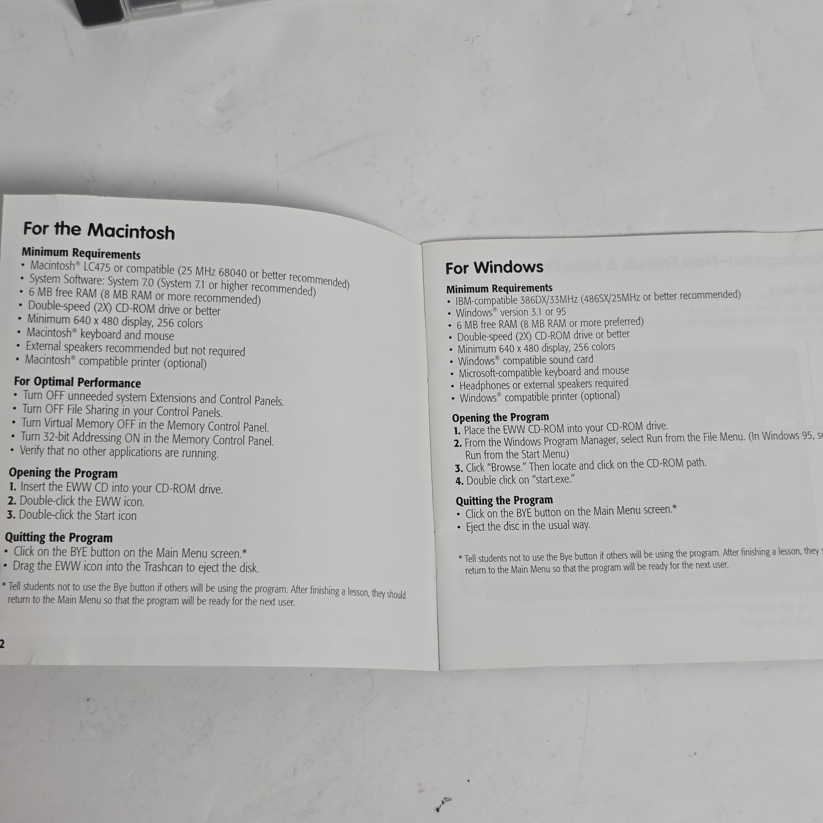 User's Guide For Grade 3 Exploring Where & Why Education CD ROM WIN 95/MAC