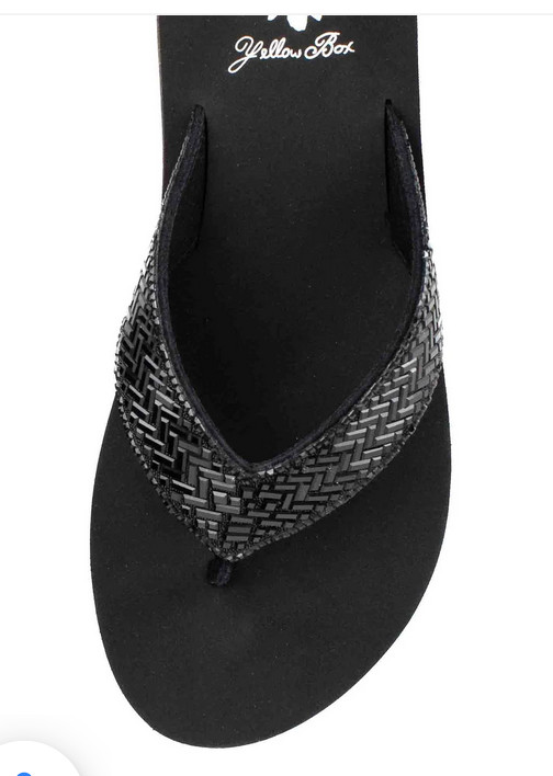Yellow Box Silvyn Black Sandal