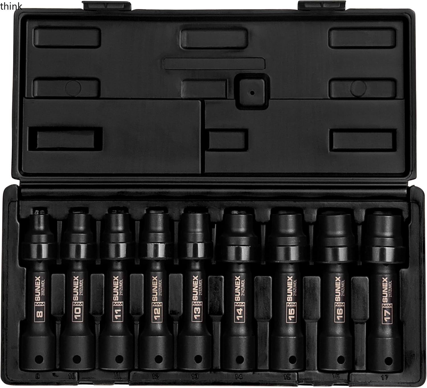 SUNEX TOOLS 2695,Socket Set ½ Inch Drive Driveline Limited Clearance Socket Set