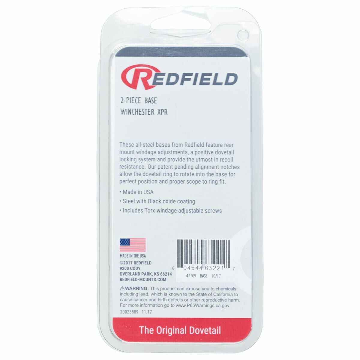 WINCHESTER MOUNT XPR 2PC BASE REDFIELD ( RED47709)