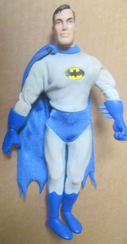 Hasbro DC Comics BATMAN Silver Age gray blue Action Figure 9" MISSING mask belt