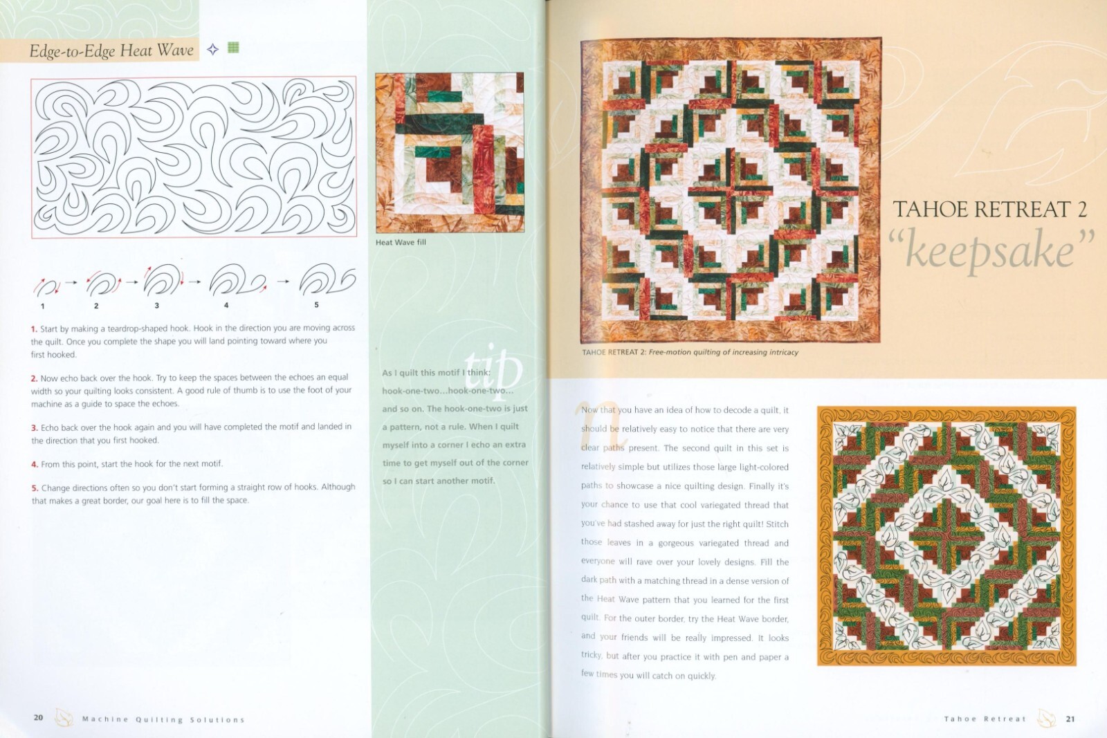 Machine Quilting Solutions 2007 Maraccini Basics Fast Simple Borders Trapunto