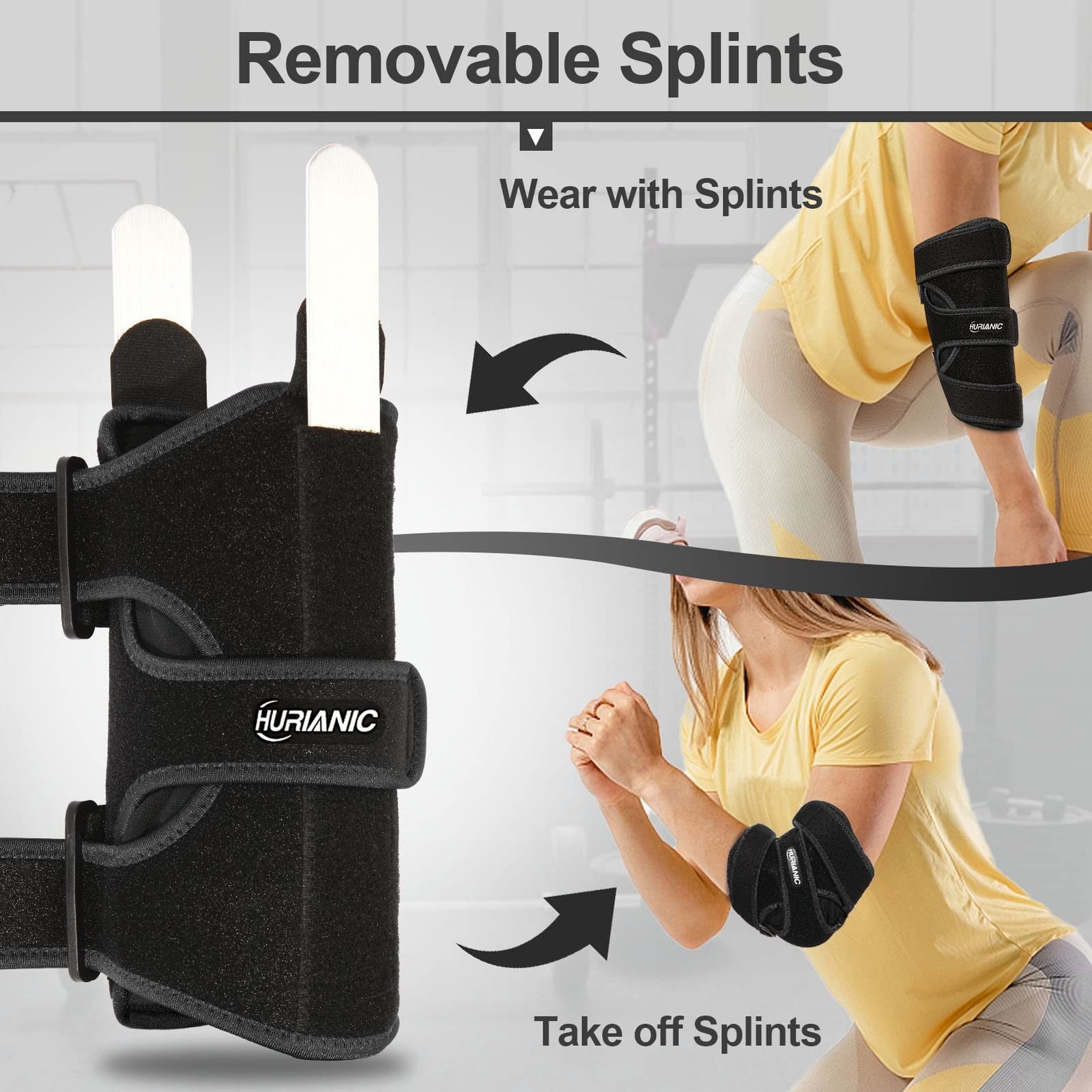 Elbow Brace, Tendonitis and Tennis Elbow pain Relief, Adjustable Stabilizer w...
