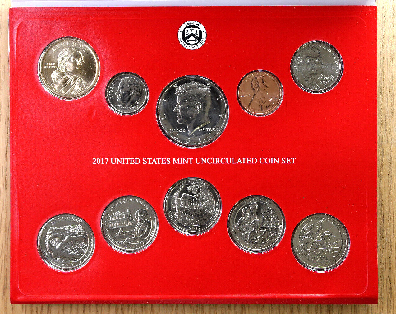 2017 Mint Set - Uncirculated Coins - 20-Coin Set - P & D