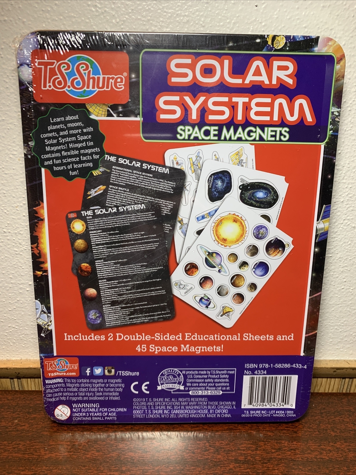 T.S. Shure Solar System Space Magnets, S.T.E.M. educational applications, 2019