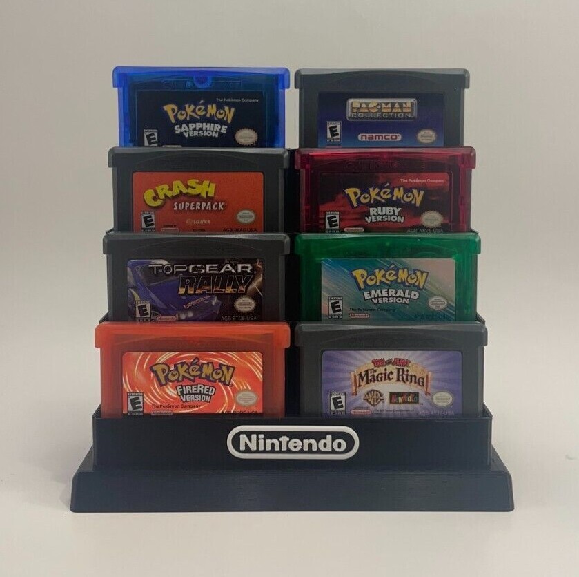 Game Boy Advanced SP 18 Game Cartridge Holder - DISPLAY ONLY (Customize Colors)