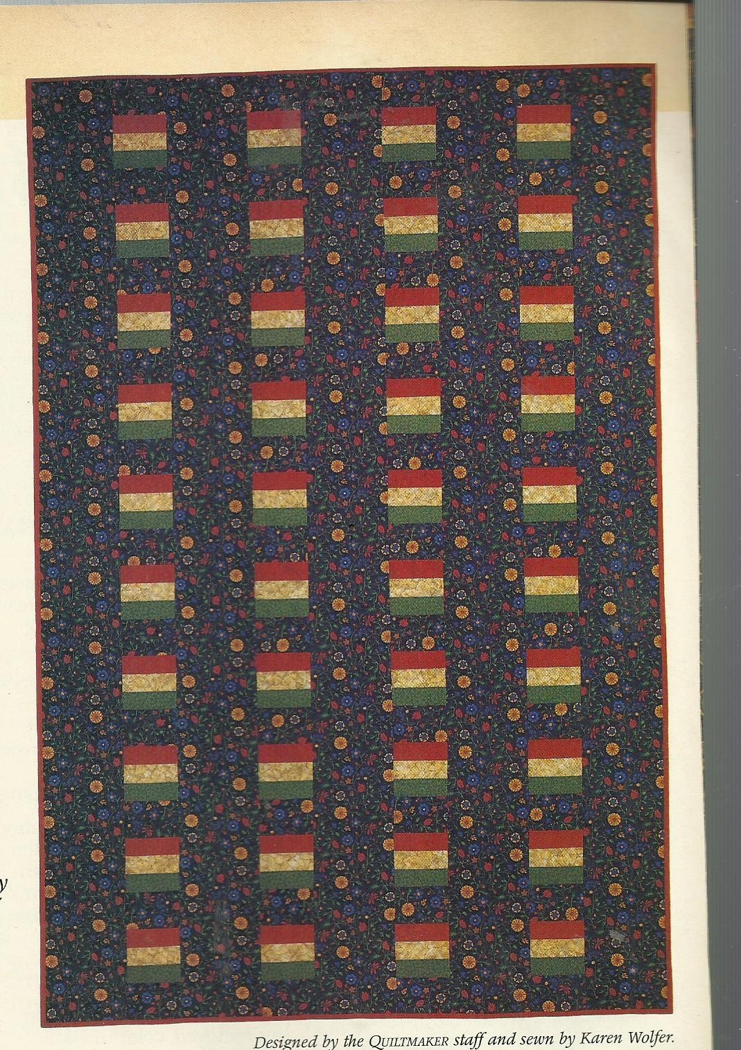 A0056  TRIPLE TREAT  QUILT PATTERN/INSTRUCTIONS