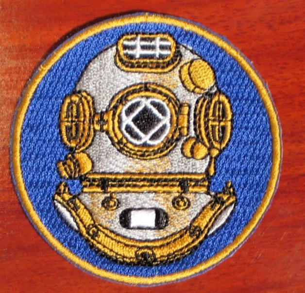 Mark V Navy Dive Helmet Embroidered Patch
