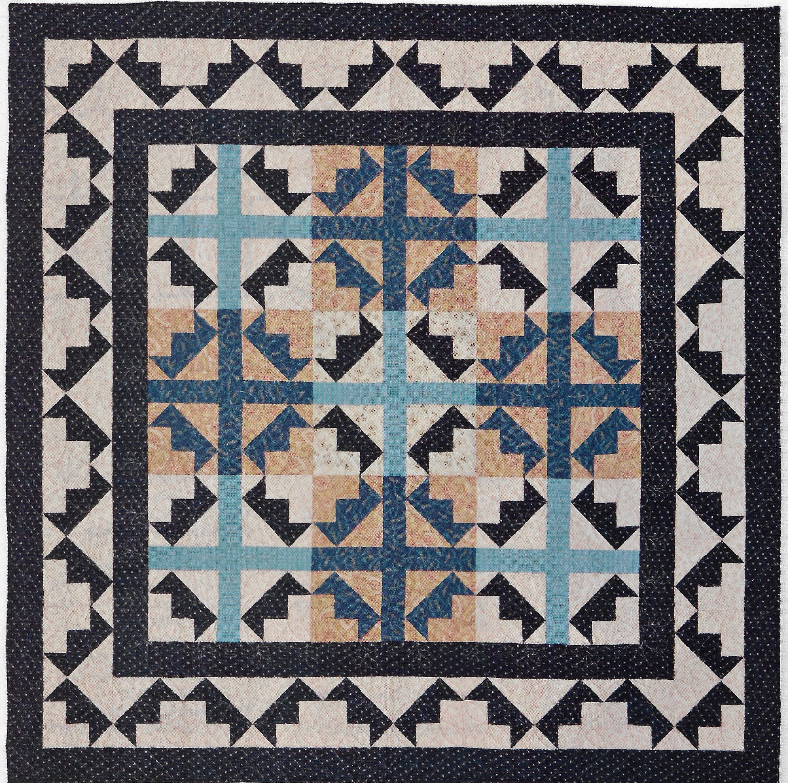 Crossing Point Quilt quilting pattern instructions