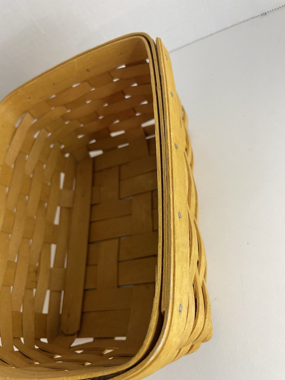 Longaberger 2000 Address Success Start Basket And Protector Set EUC