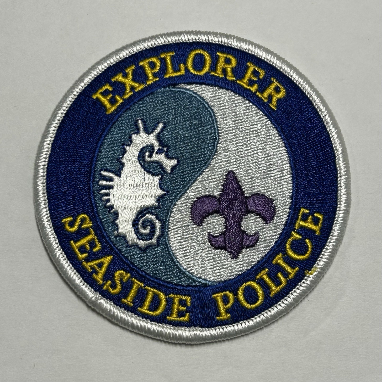 CALIFORNIA CA SEASIDE POLICE DEPT EXPLORER SCOUT PATCH MONTEREY COUNTY #PDD20/62