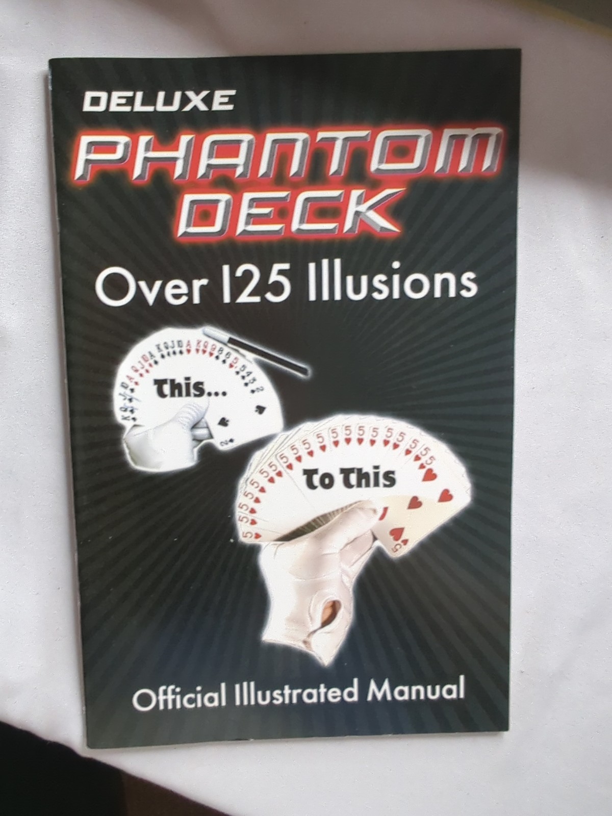 Fantasma Magic Deluxe Phantom Deck, Book, Regular & Phantom Magic Deck. New