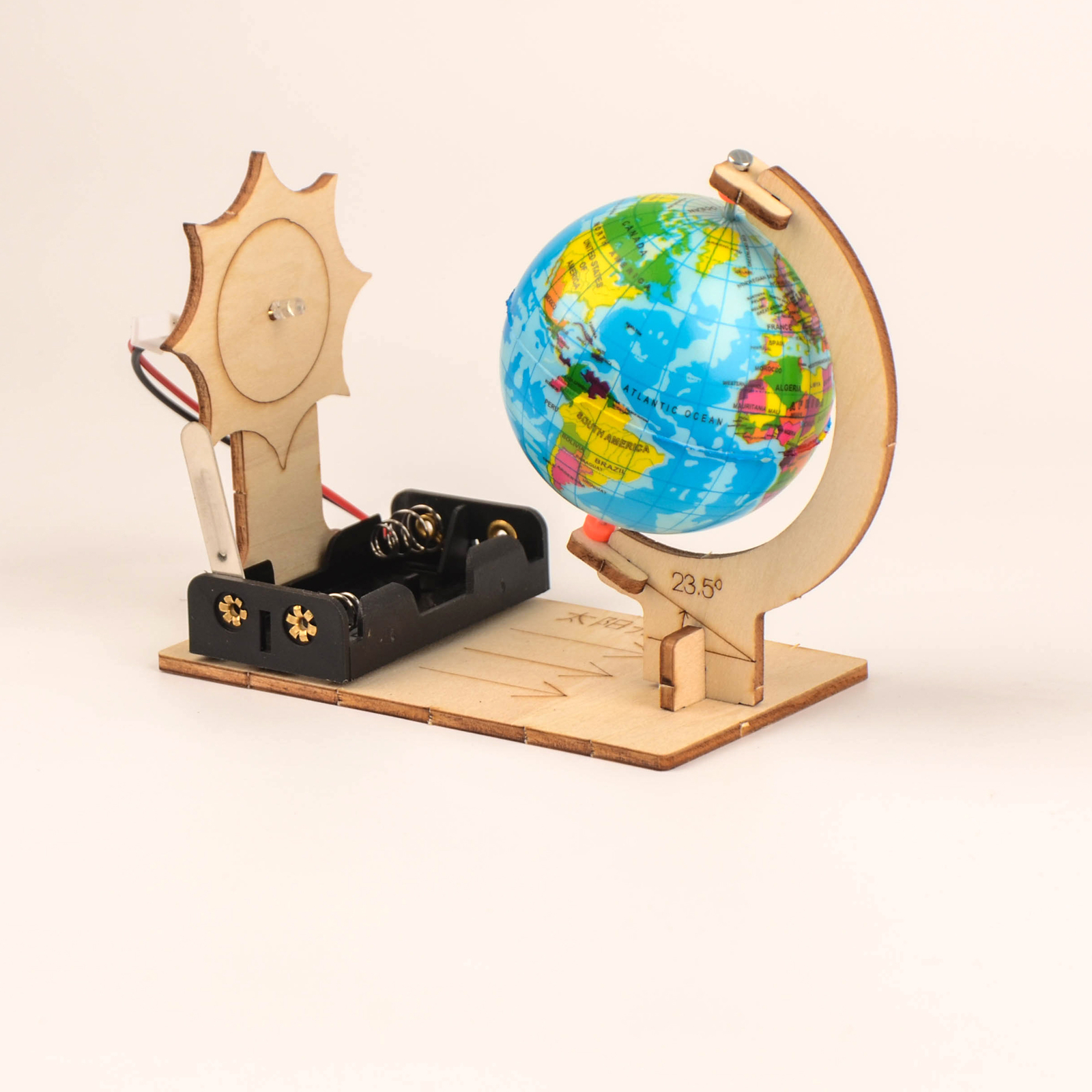 Day and Night Rotating World Globe Fun Discovery Tool Science Kid Gift