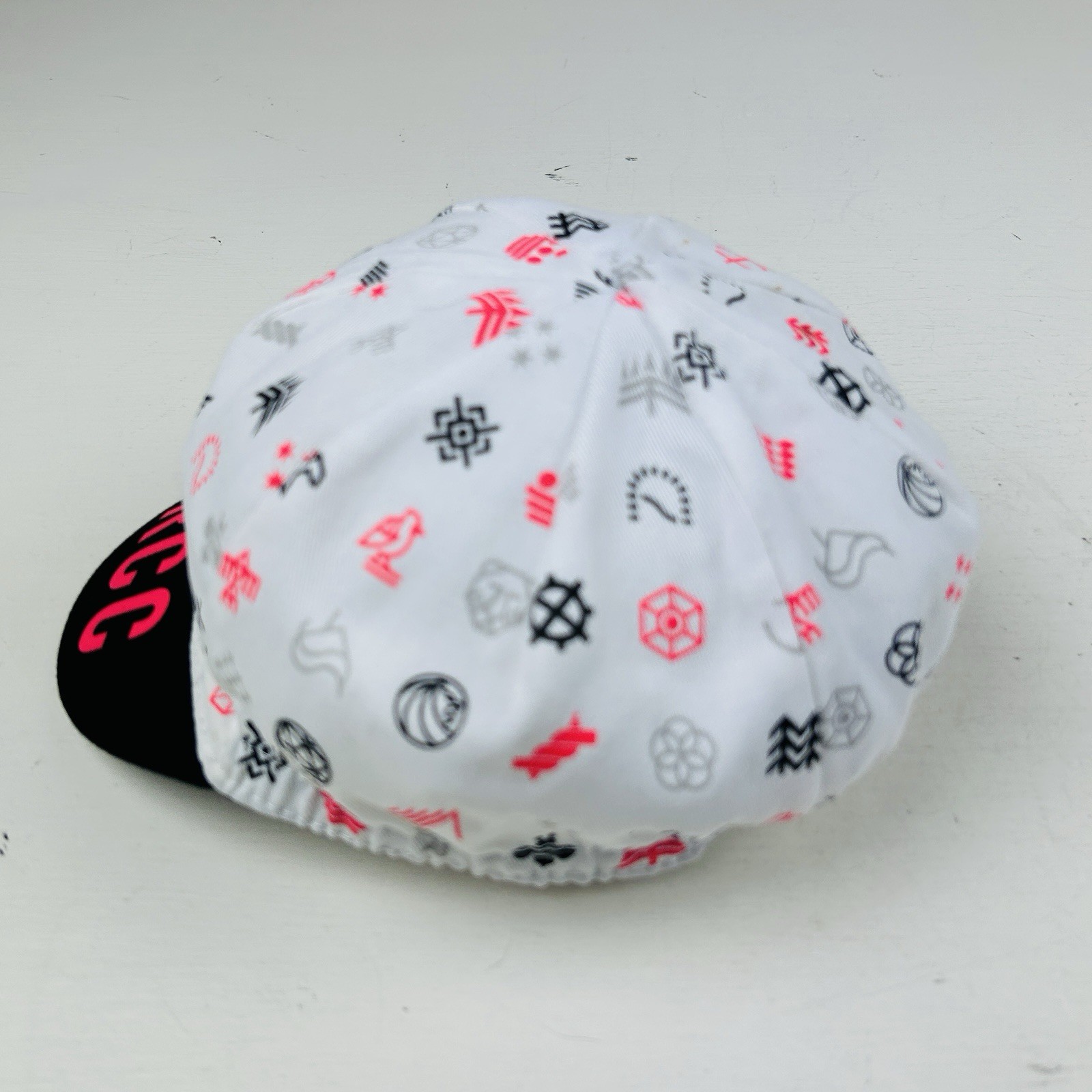 Rapha RCC Cap Cycling Hat Pink White Black One Size Fits Most