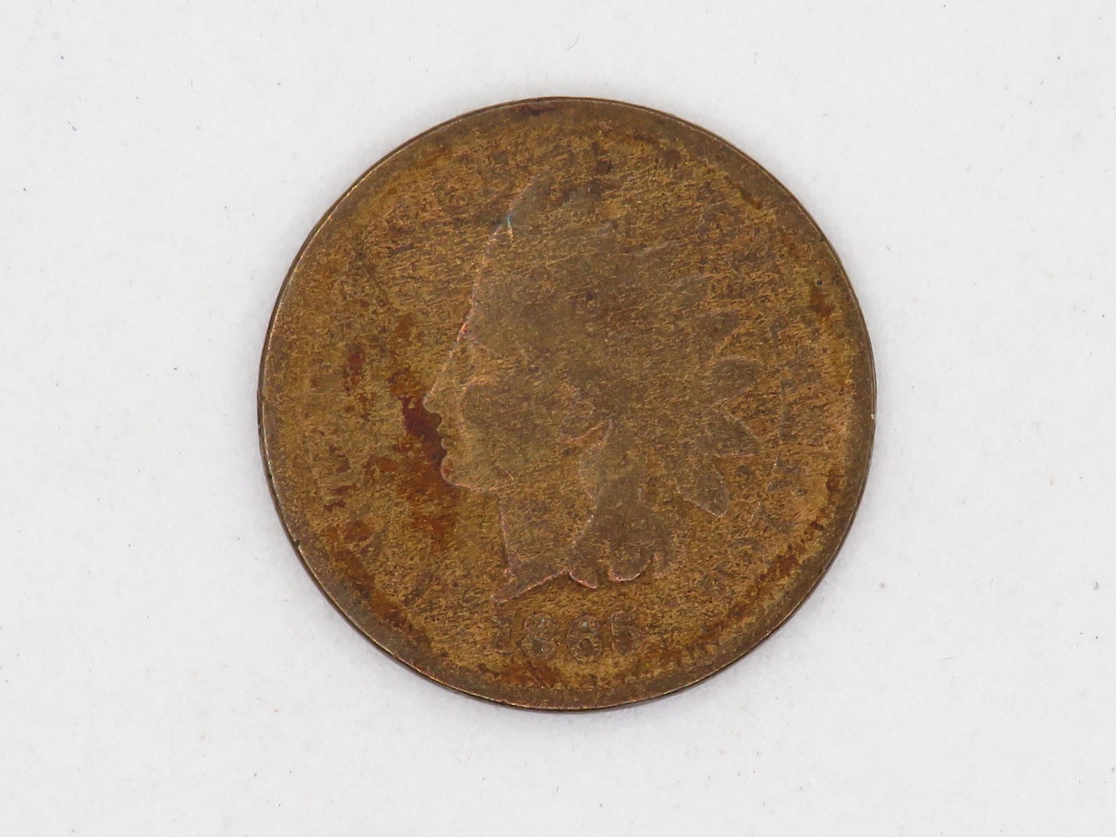 UNITED STATES 1865 INDIAN HEAD CENT GOOD OR BETTER CONDITION *