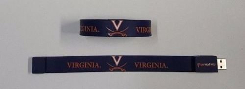 Virginia Cavaliers USB Flash Drive Wristband Bracelet Memory Stick 2.0 GB