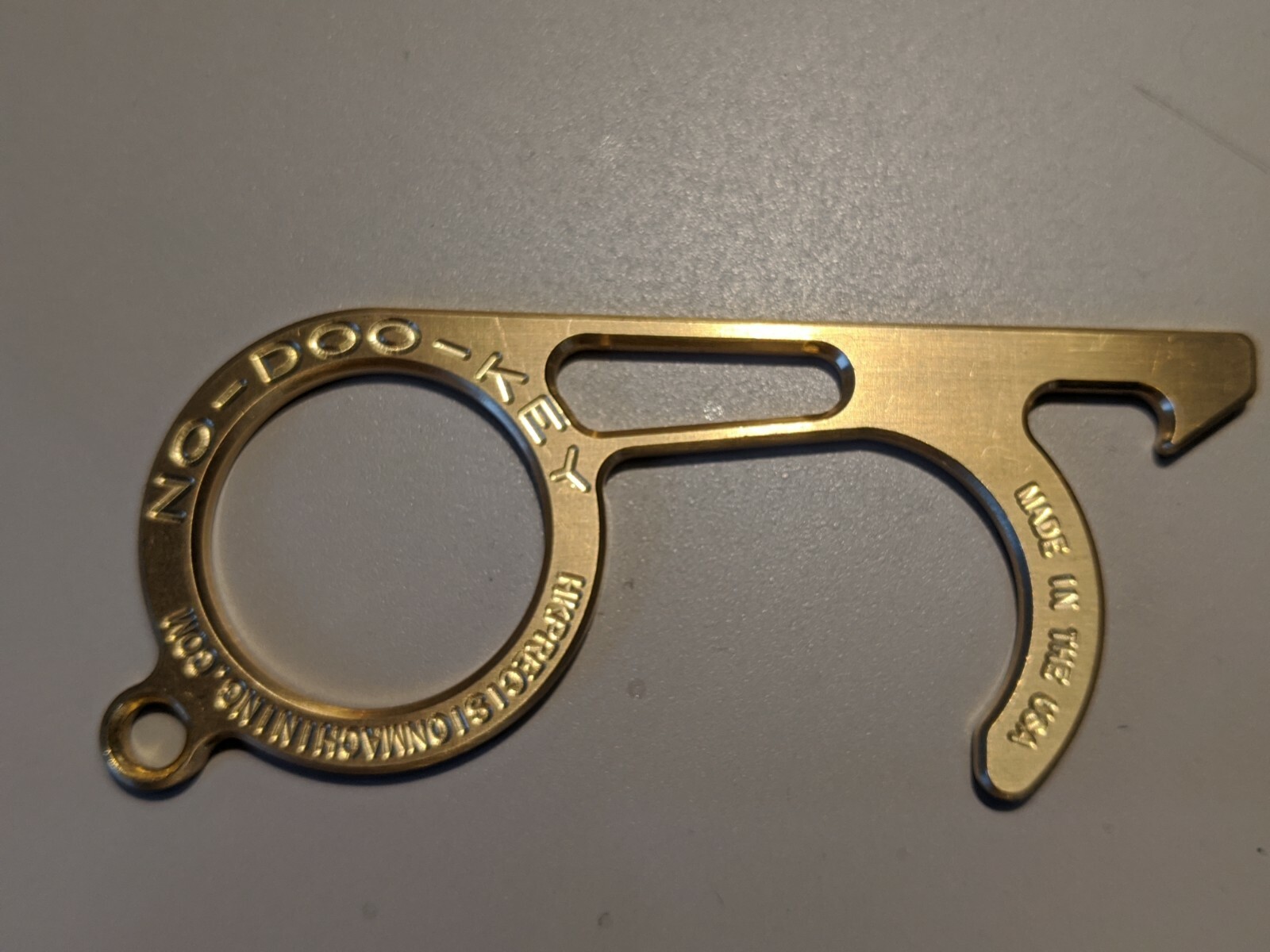 *USA* Brass Keychain Door Opener