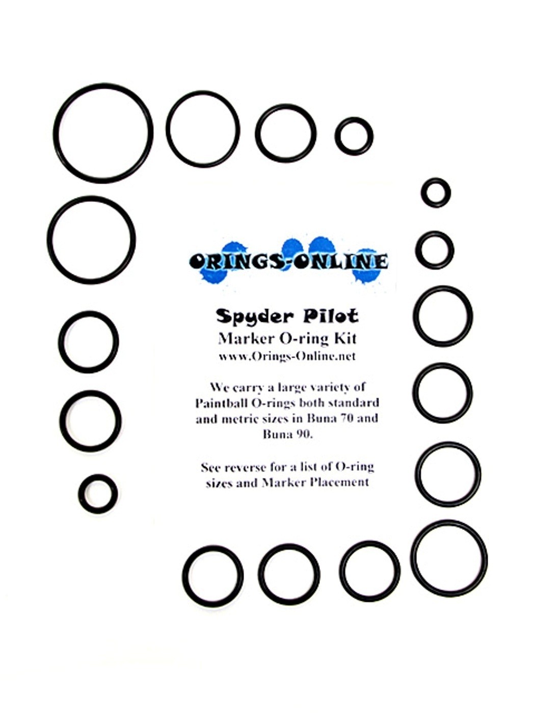Spyder Pilot Paintball Marker O-ring Oring Kit x 2 rebuilds / kits