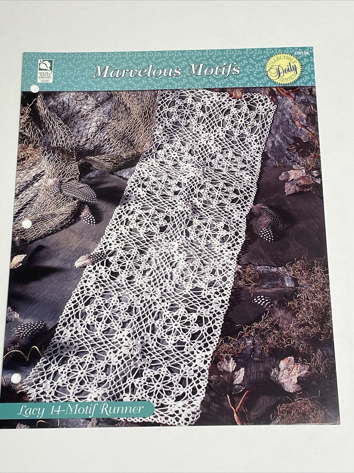 Lacy 14 Motif Runner Crochet Doily Pattern House of White Birches