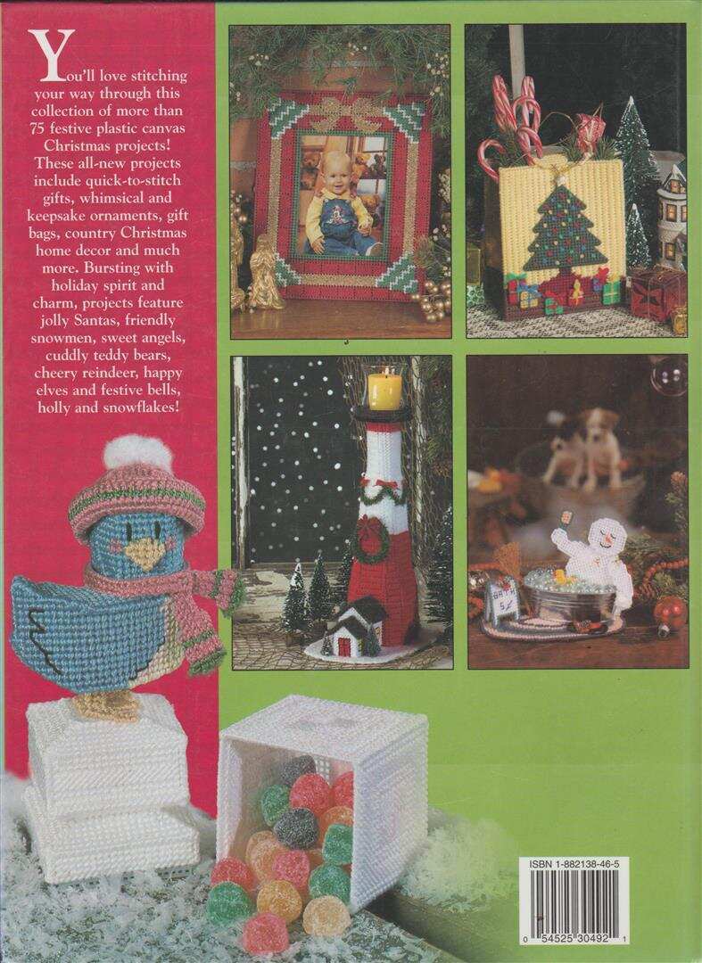 NEW HB 75 MERRY CHRISTMAS PROJECTS IN PLASTIC CANVAS