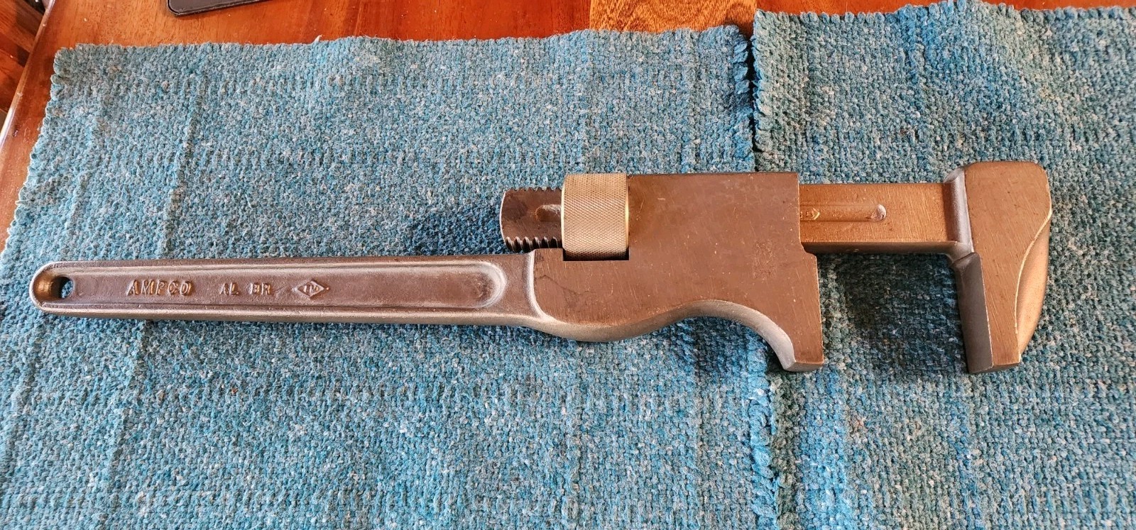 AMPCO W-1150 Aluminium Bronze (AL BR) Monkey Wrench 18-1/2" to 23+" Length! Used