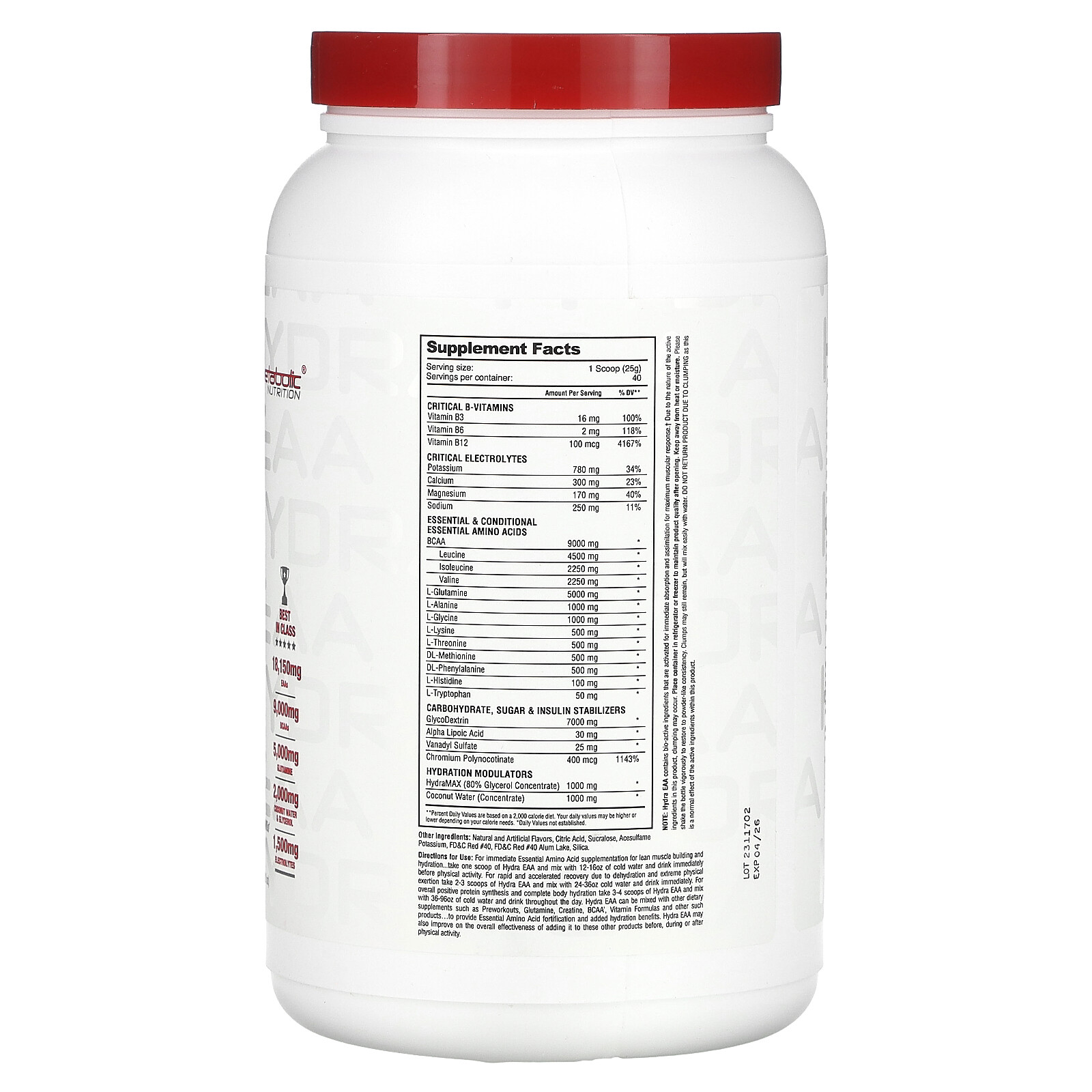 Hydra EAA, Fruit Punch , 35.2 oz (1,000 g)
