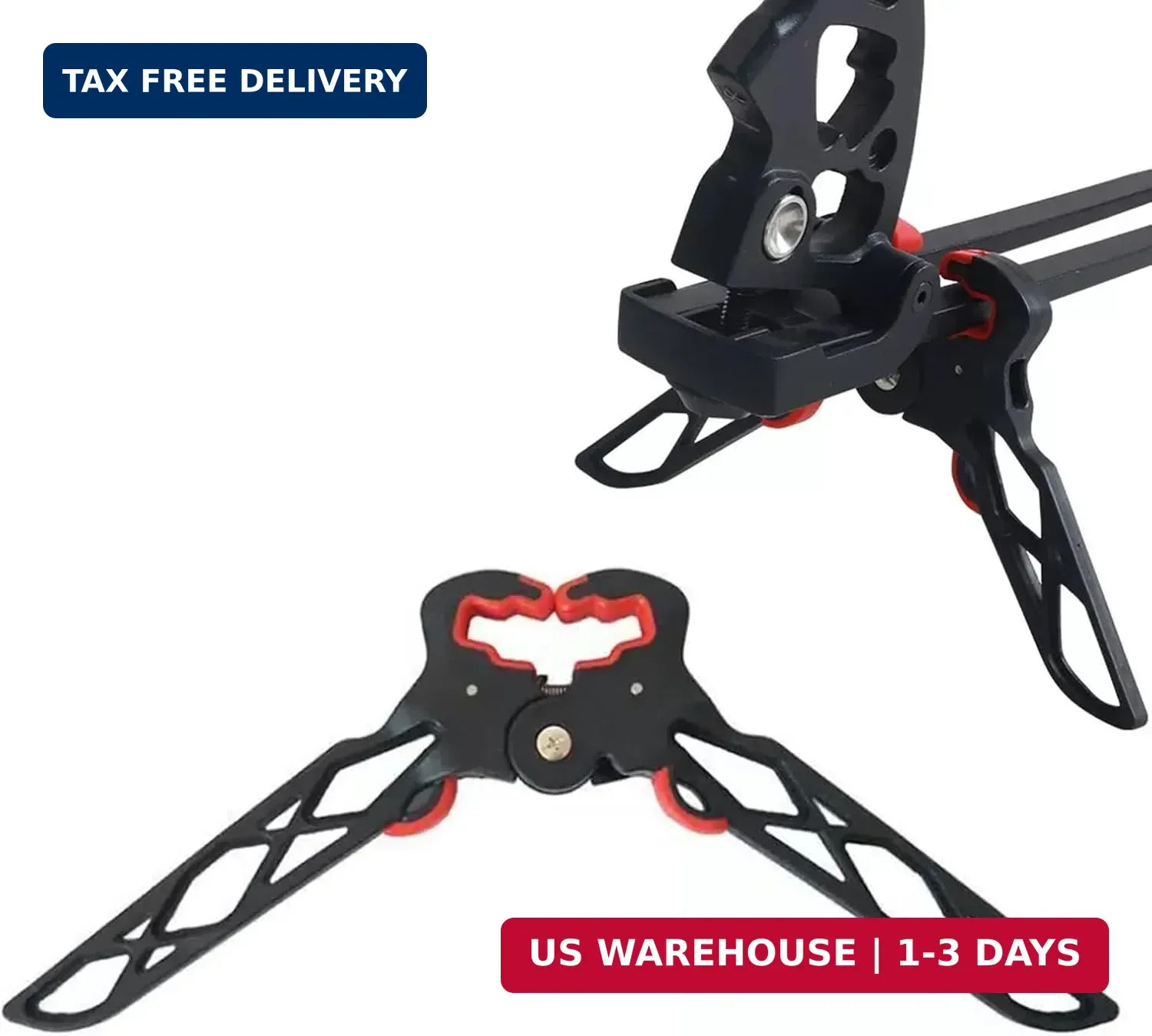 Archery Bow Stand Folding Bow Stands Bow Jack Limbs Clamp Kickstand for Compound