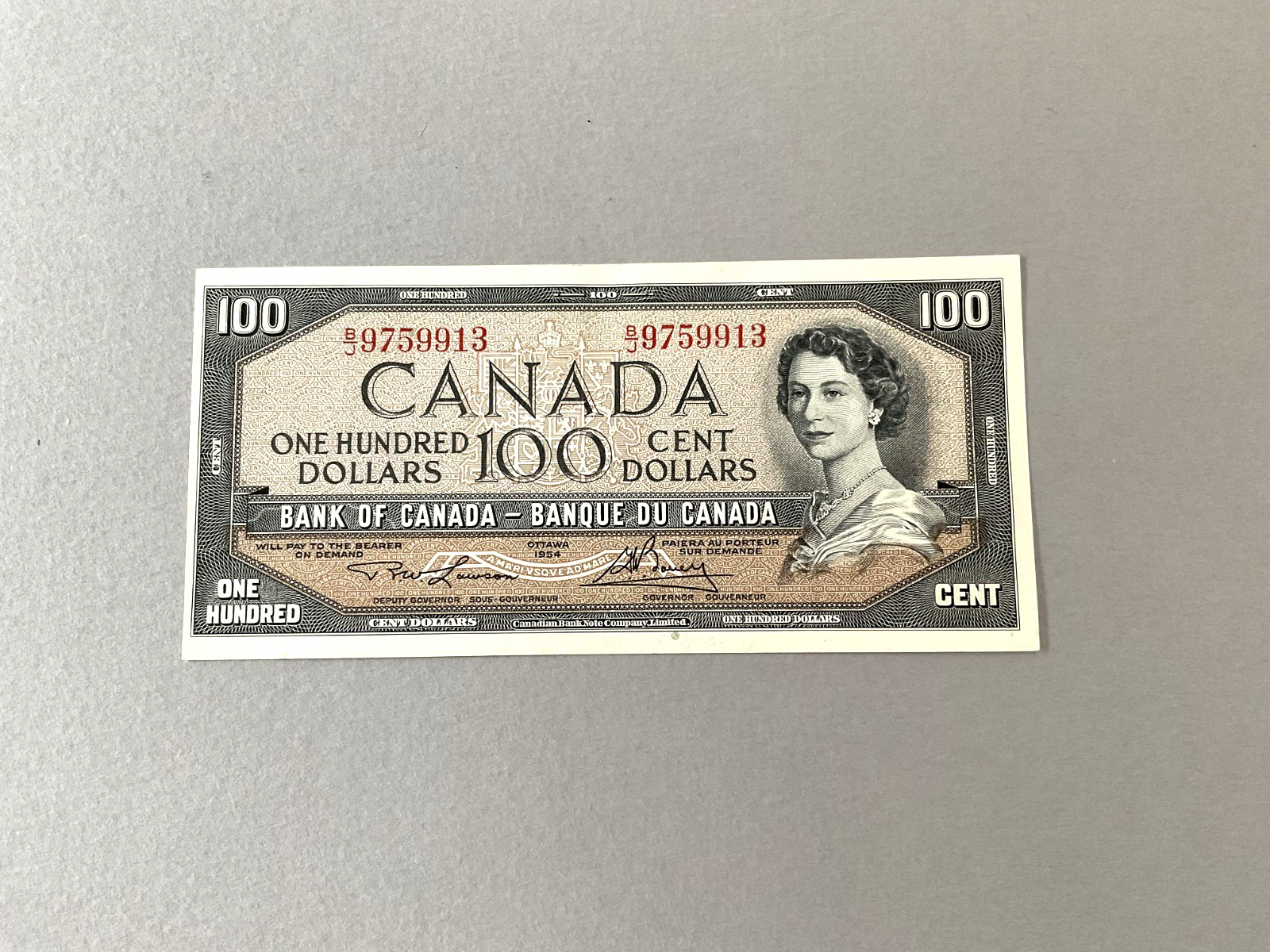 Canada 100 Dollars BC-43c,  P-82c 1973-76