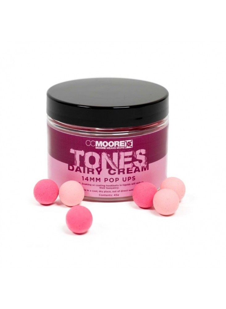 CC Moore Tones Pop Ups 12mm Dairy Cream Carp Fishing Hookbait Boilies Bait