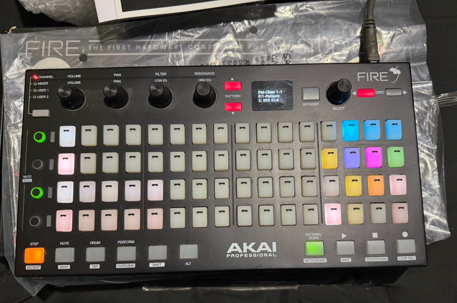 Akai Professional Fire Grid Controller FL Studio Used Software Not Included