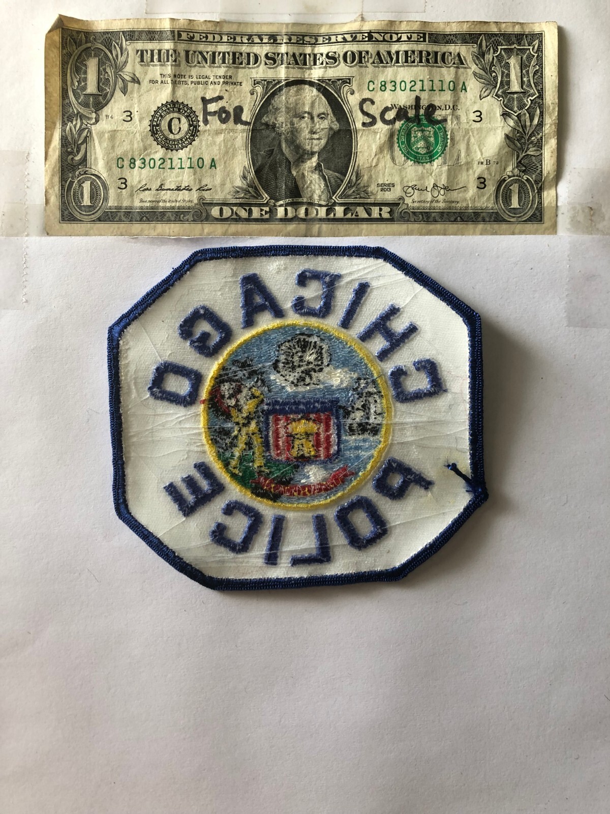 Chicago Illinois Police Patch Un-sewn great condition