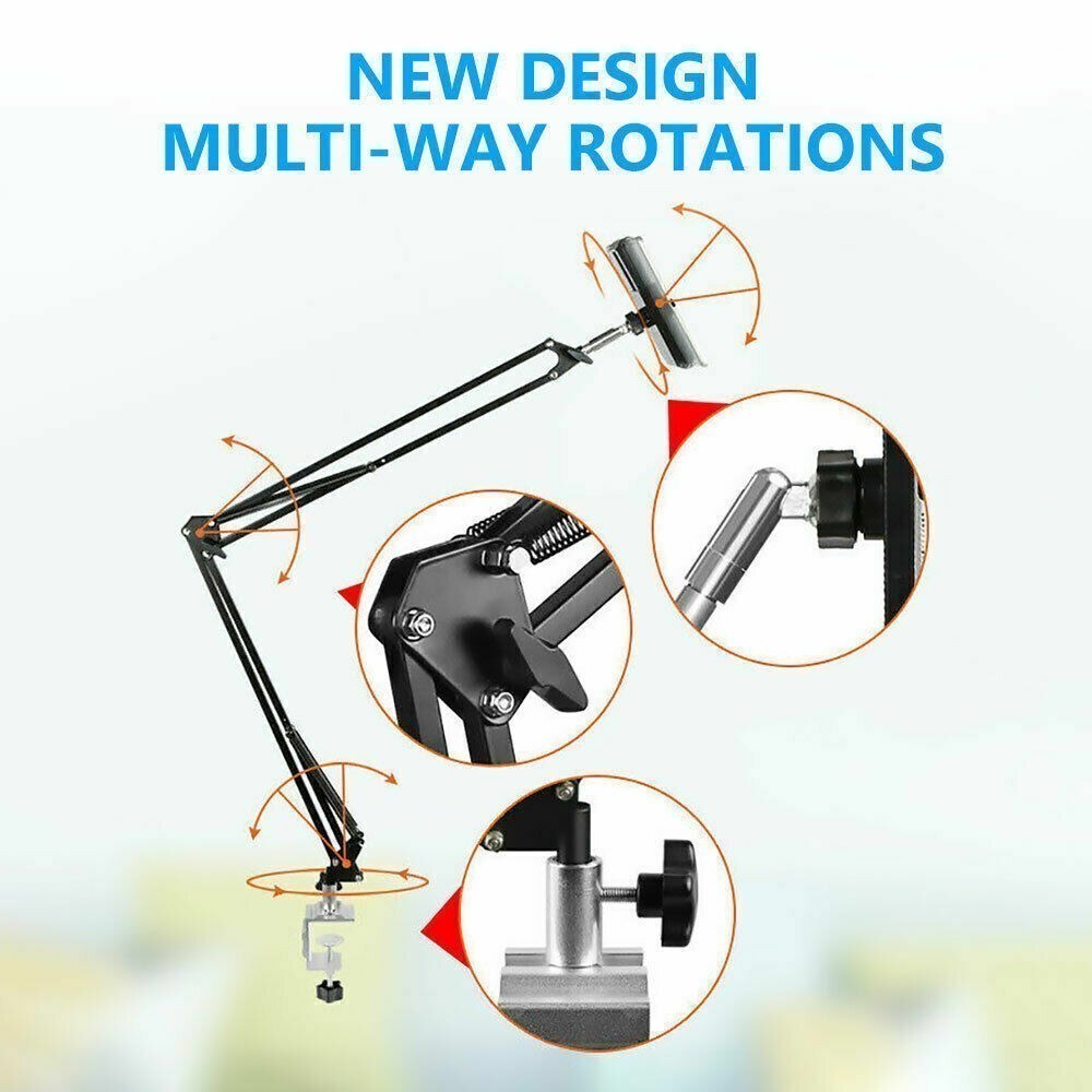Phone Holders iPhone iPad Tablet Stand Mounts Flexible Rotation for Desk Bedside
