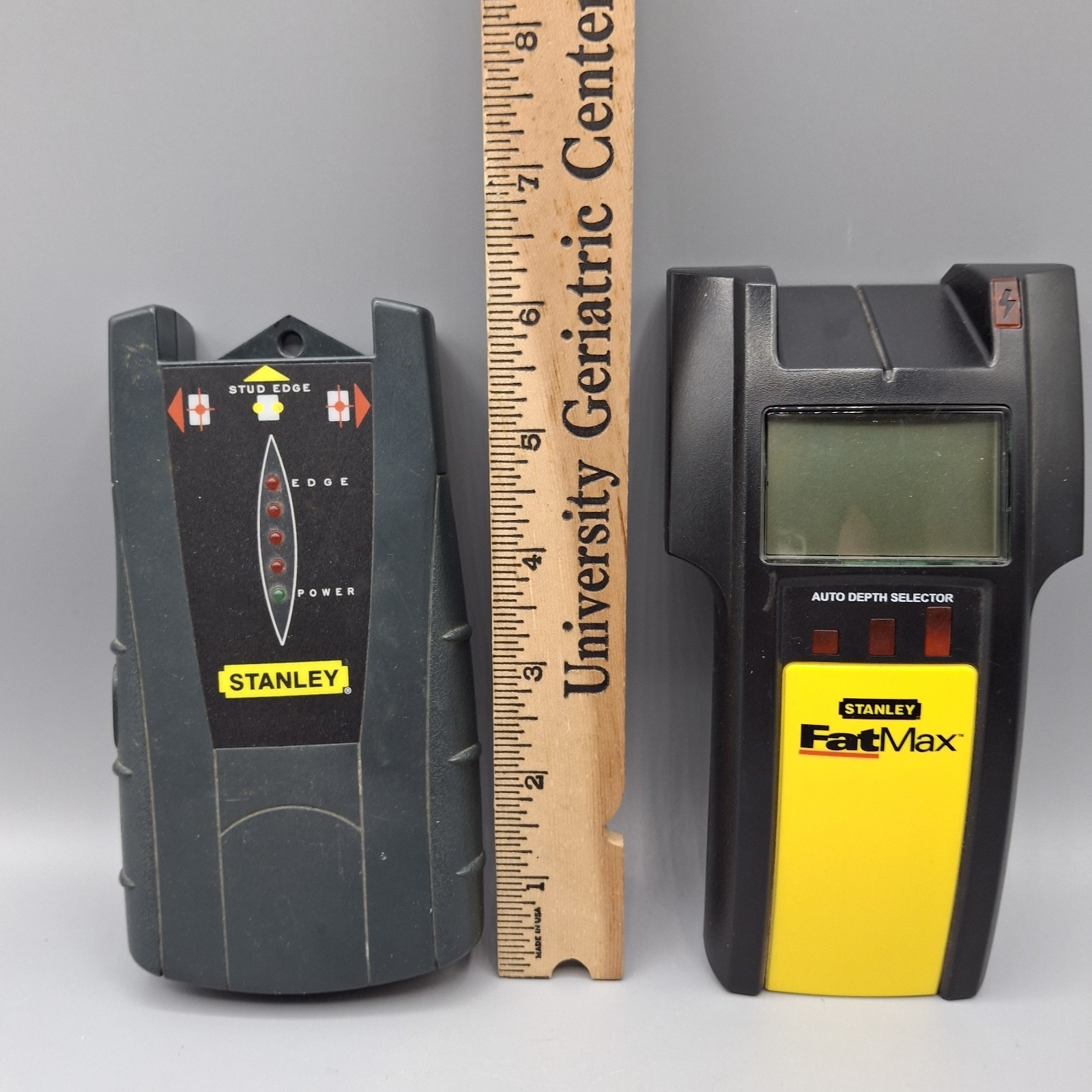 STANLEY Tool Lot 2, 1997 Stud & Edge Finder + FatMax Stud Sensor 400, Test Works