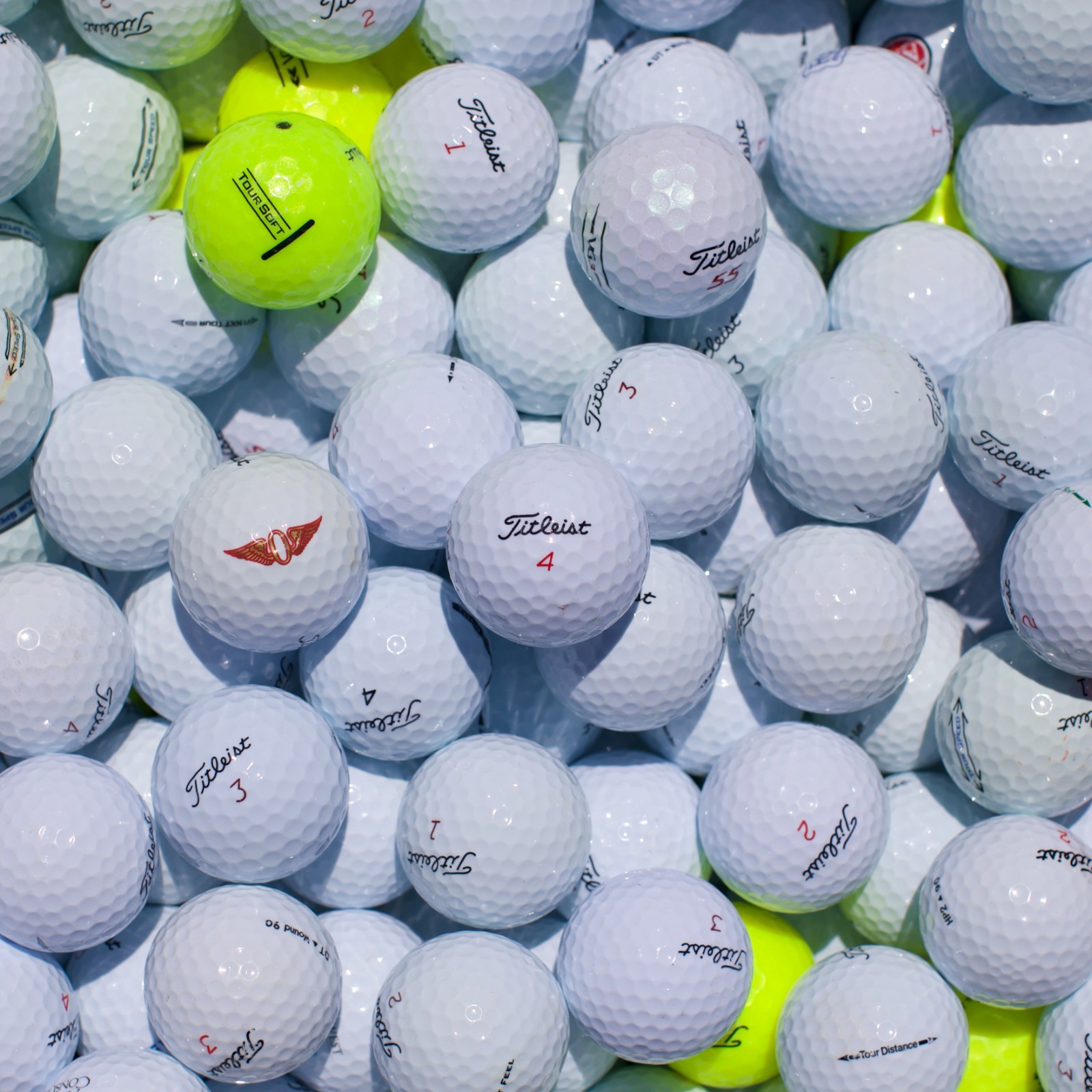 50 Titleist Assorted Used Golf Balls Near Mint 5A/4A Great Value - FREE SHIPPING