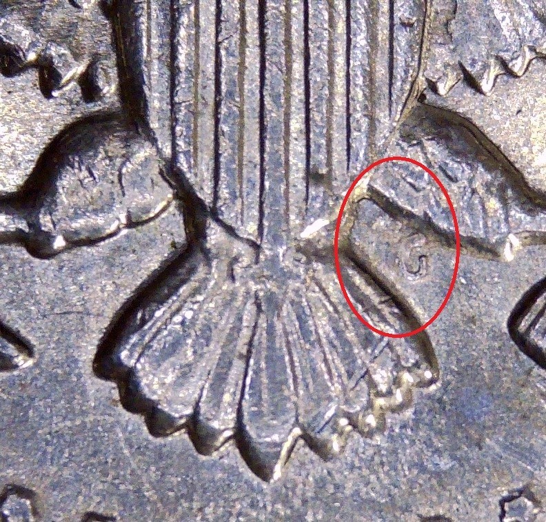 1974 Kennedy Half Dollar No F Missing F Error SN906
