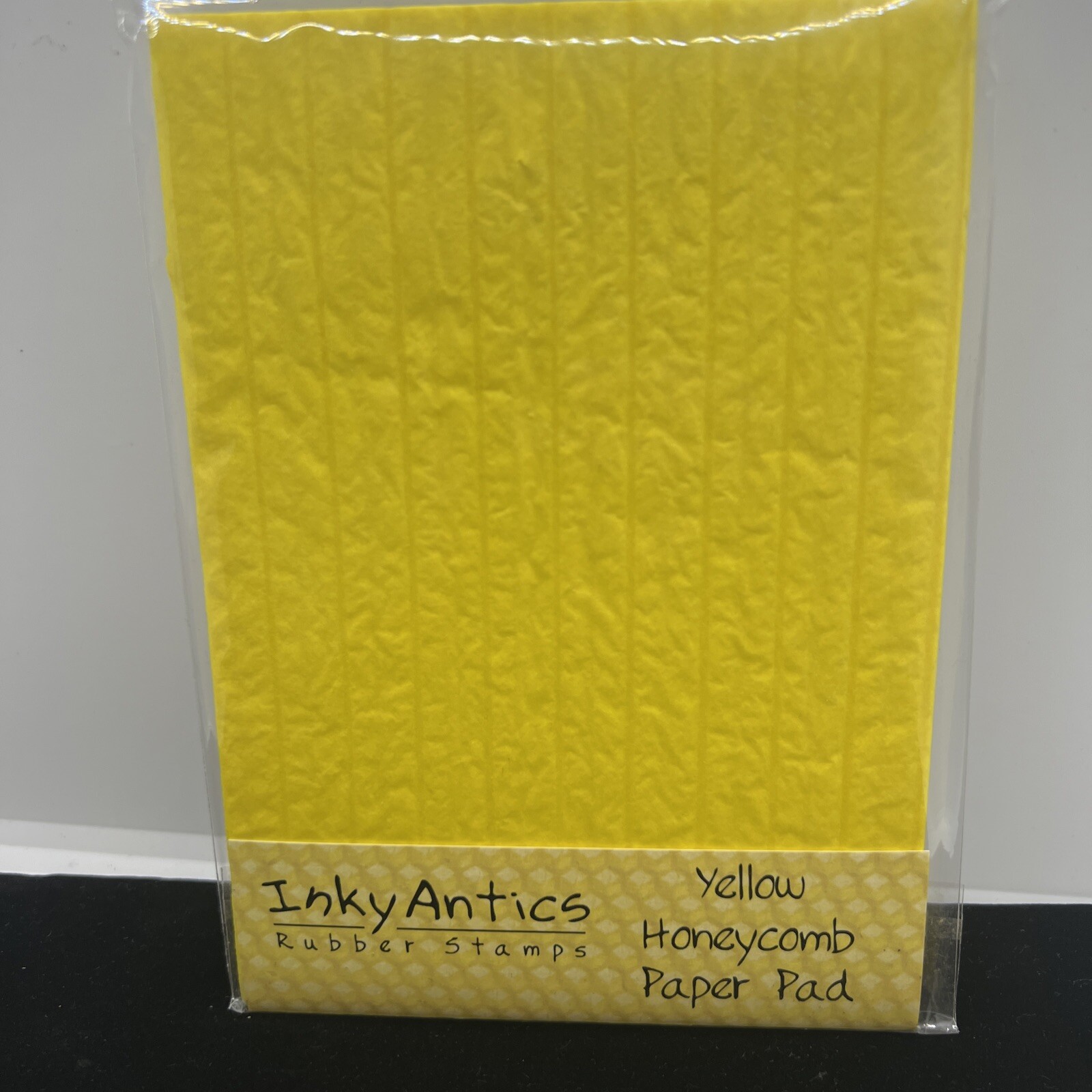 Inky Antics Rubber Stamps HoneyPOP Yellow Honeycomb Paper Pad For 3D Elements