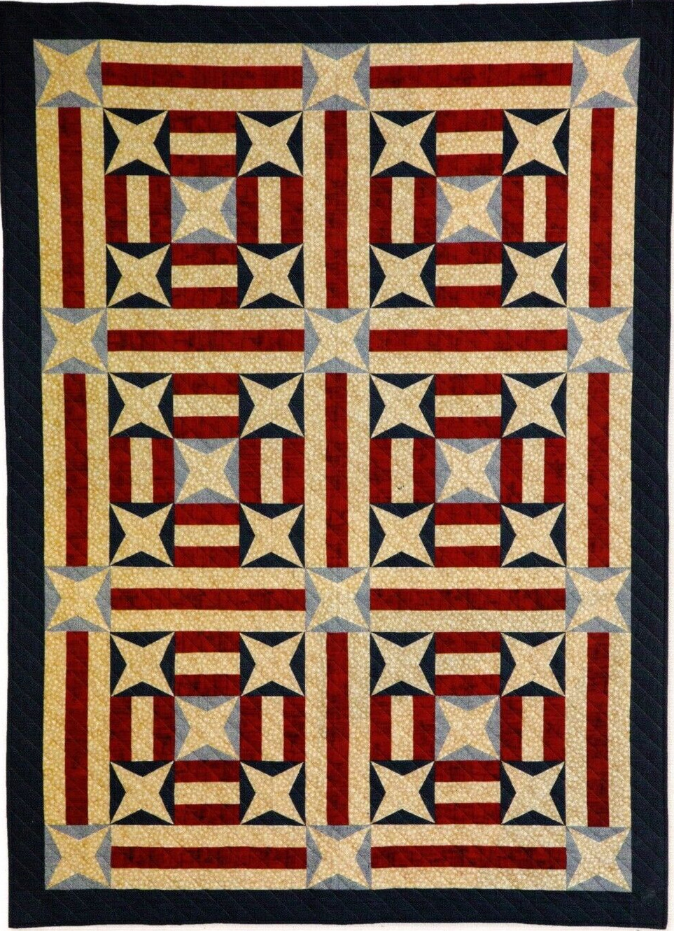 Star Spangled Banner Quilt Pattern Pieced MF