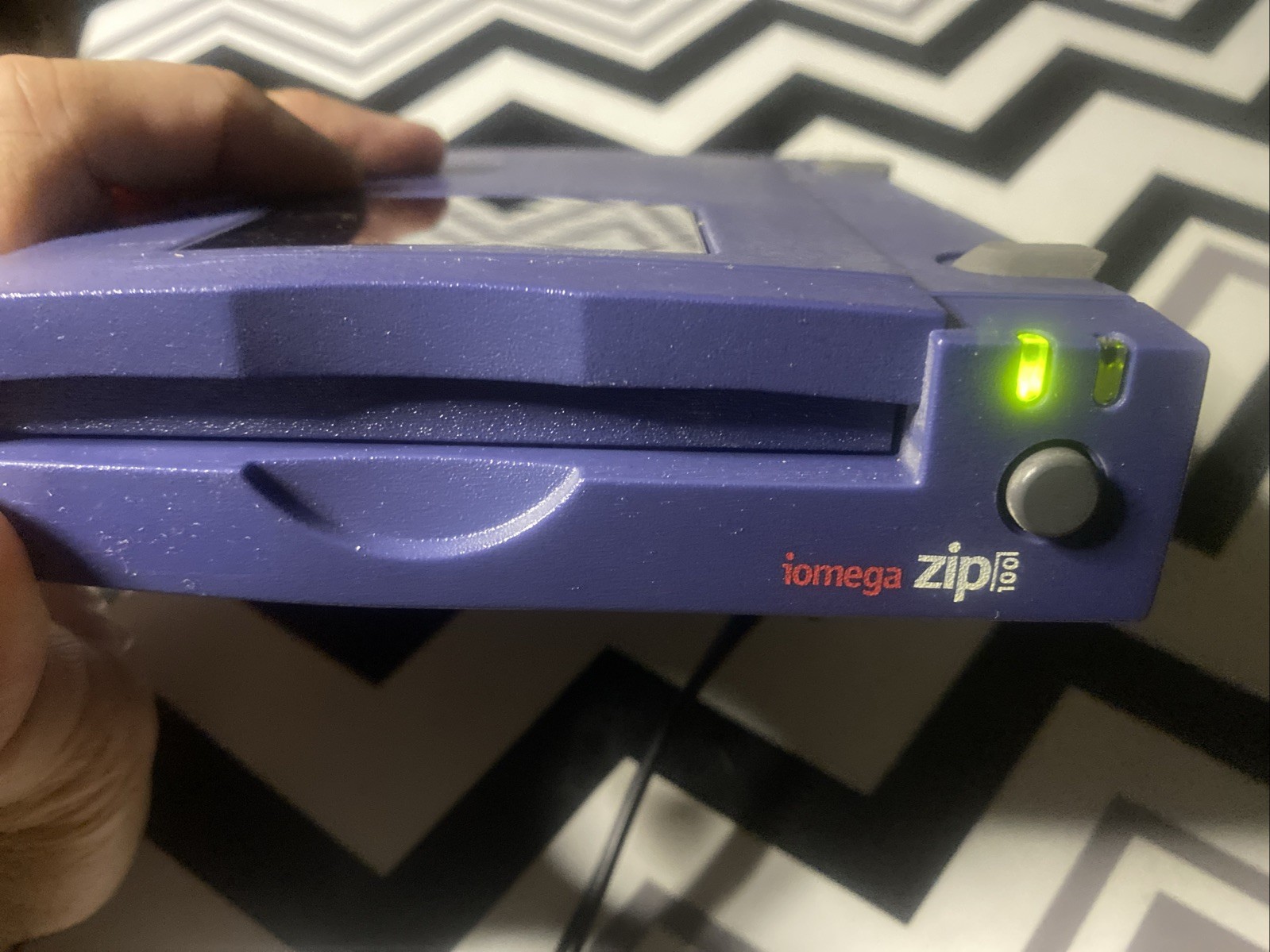 Iomega External Parallel ZIP-100 Drive Z100P2 W/ Cables & AC Adapter UNTESTED