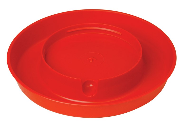 Little Giant 750 1-1/2 Hx9 Dia. in. Red Polystyrene Poultry Waterer Base 1 gal.