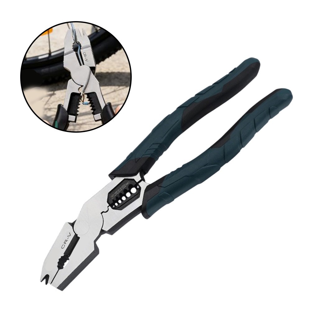 9-in-1 Balanced Pliers with Wire Cutter Stripper Crimper for Smooth Operation